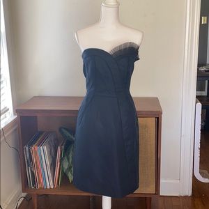 Marc by Marc Jacobs navy blue strapless dress